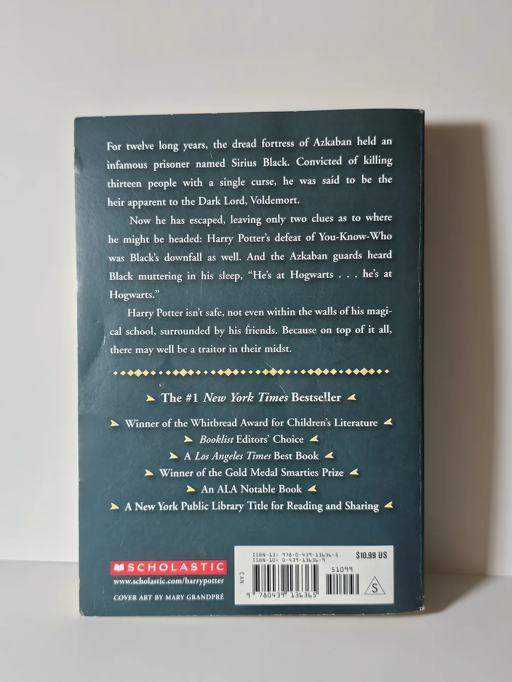 Harry Potter and the Prisoner of Azkaban - Scholastic Paperback, Red/Gold Cover